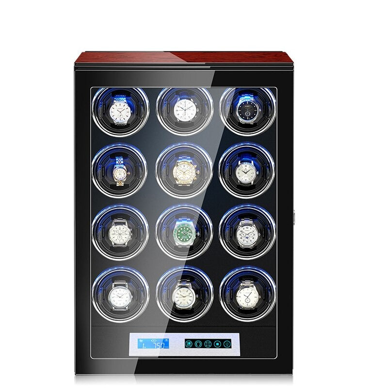 Lacquered Wood Watch Winder – 12 Watches | Winderly