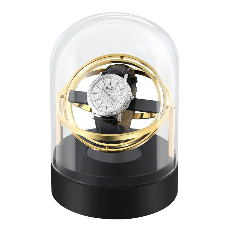 Silver Gyroscopic Watch Winder