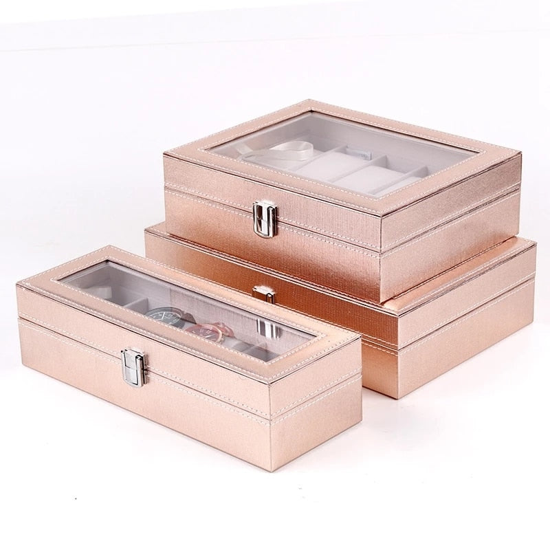 Wood Watch Box – 6 Watches, Pink | Winderly