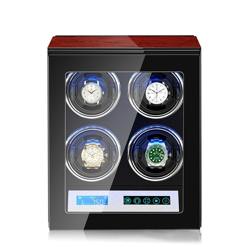 Lacquered Wood Watch Winder – 4 Watches | Winderly