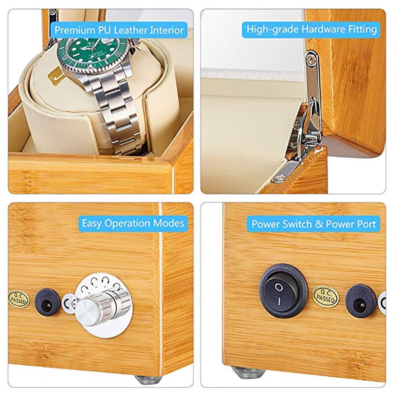 Bamboo Watch Winder – 1 Watch | Winderly
