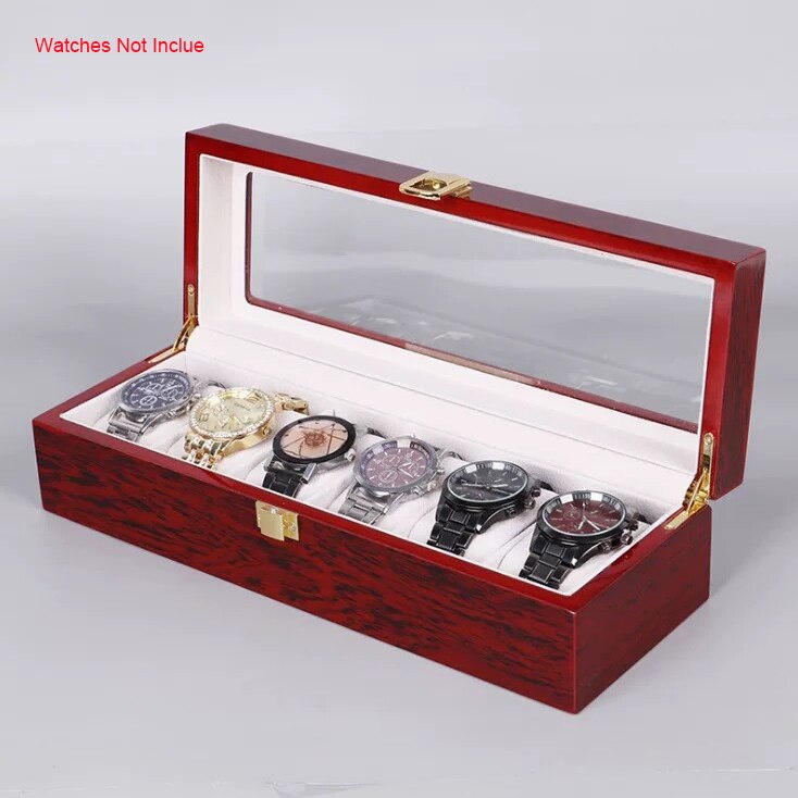 Wood Watch Box – Red | Winderly
