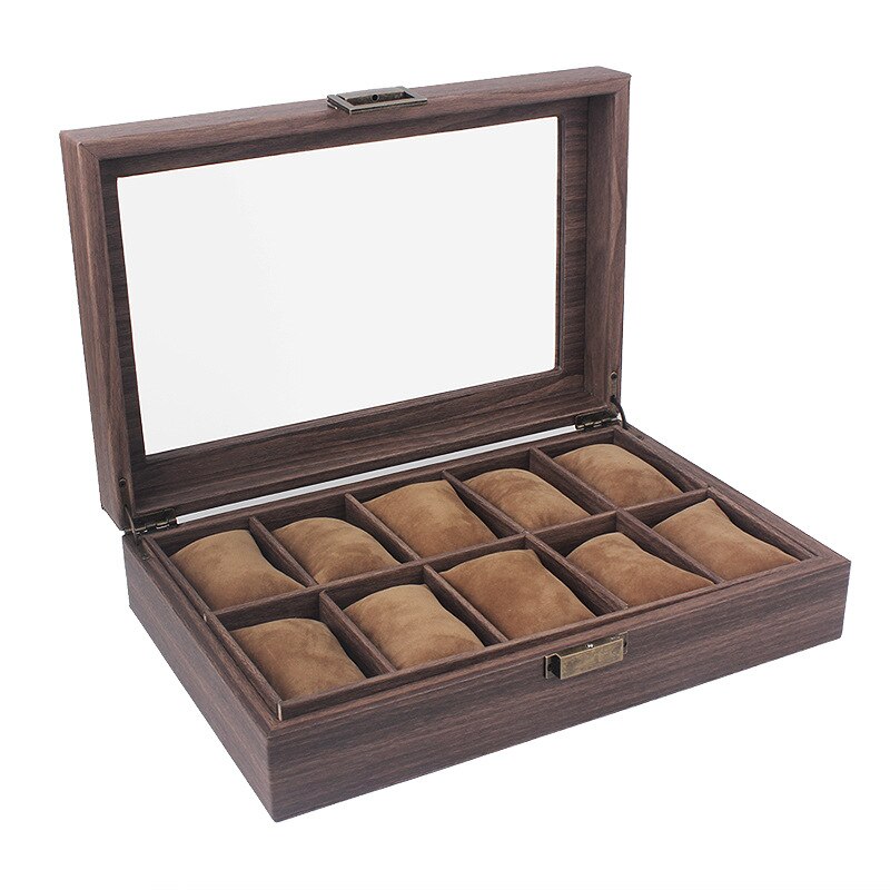 Walnut Watch Box – 10 Watches, Mocha | Winderly