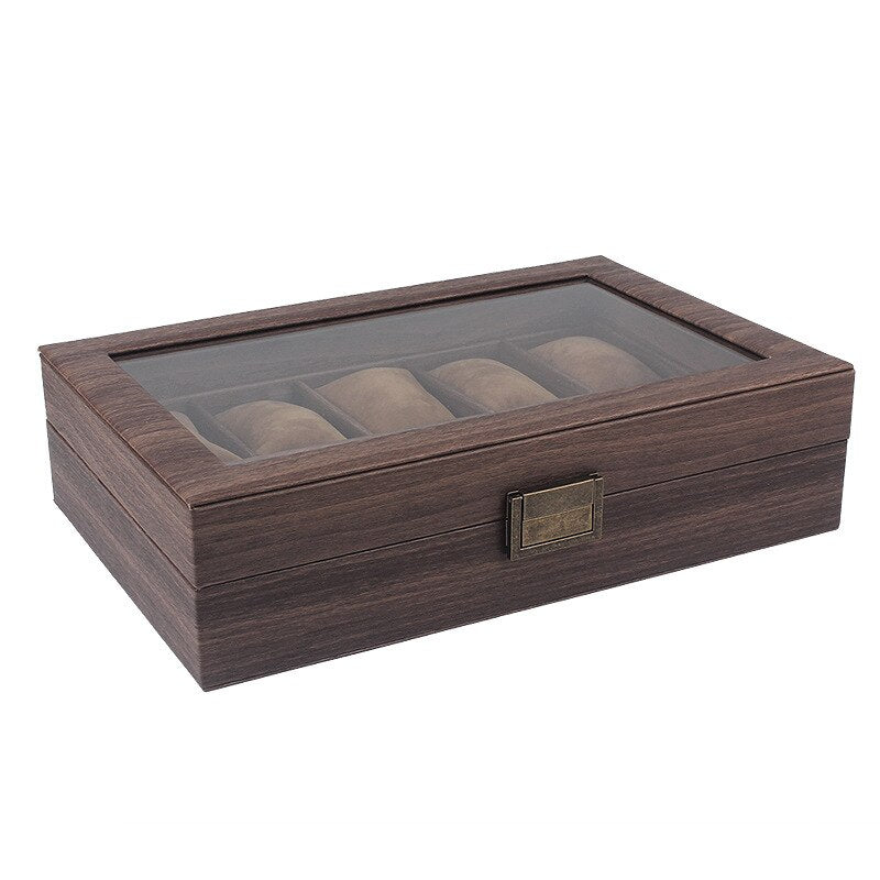 Walnut Watch Box – 10 Watches, Mocha | Winderly