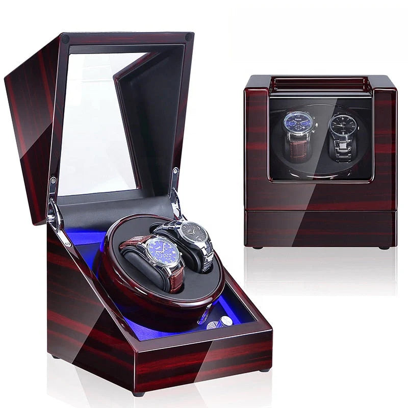 Wood Dual Watch Winder