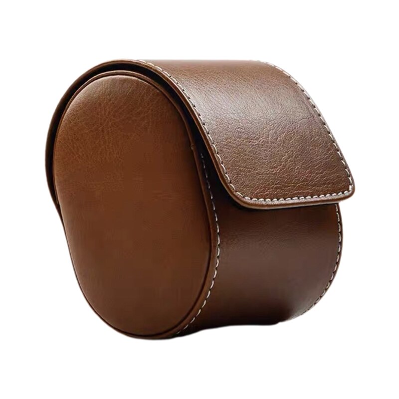 Brown Travel Case – 1 Watch, Black | Winderly