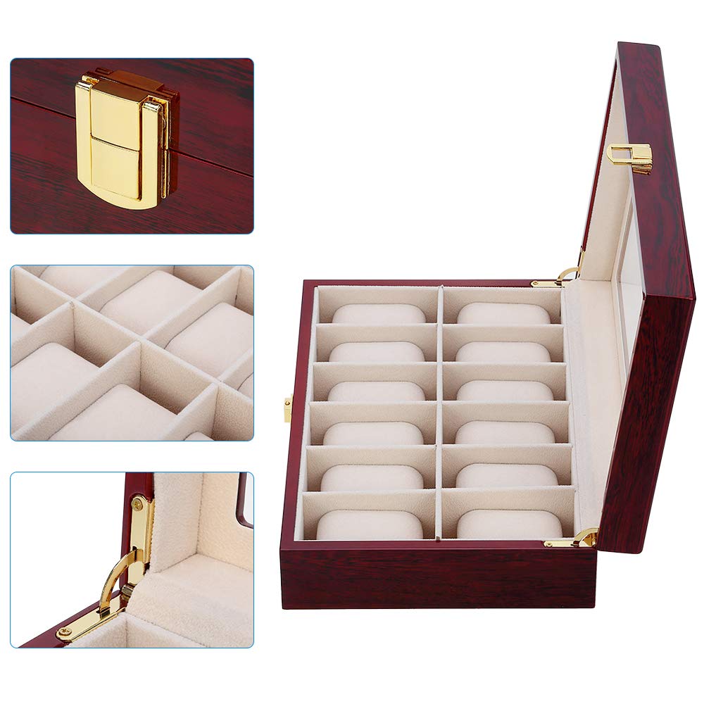 Wood Watch Box – Red | Winderly