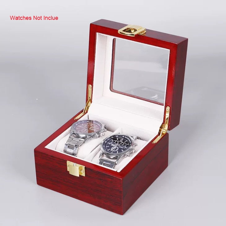 Wood Watch Box – Red | Winderly